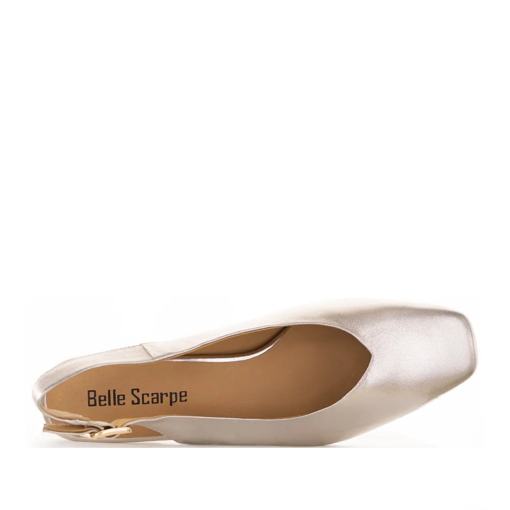 BELLE SCARPE RECORD PALE GOLD Comfortable Material Easy To Clean