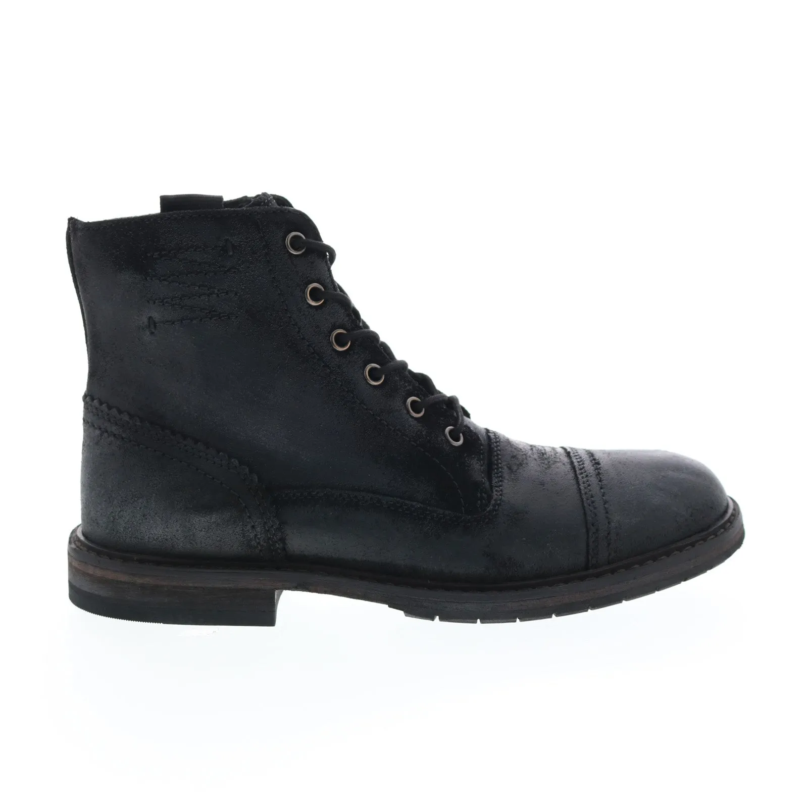 Clarks Clarkdale West 26162393 Mens Black Suede Lace Up Casual Dress Boots All Function Cushioned Footbed