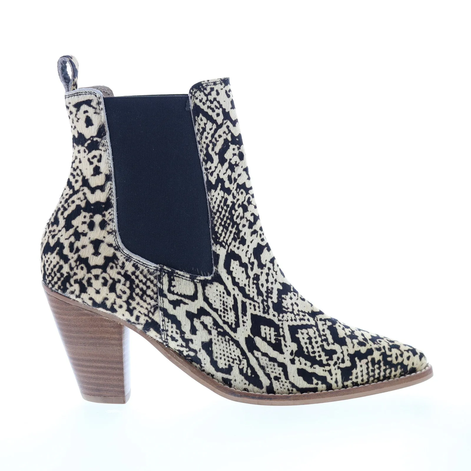 Party Occasion Diba True Sound Off 27520 Womens Beige Leather Slip On Ankle & Booties Boots
