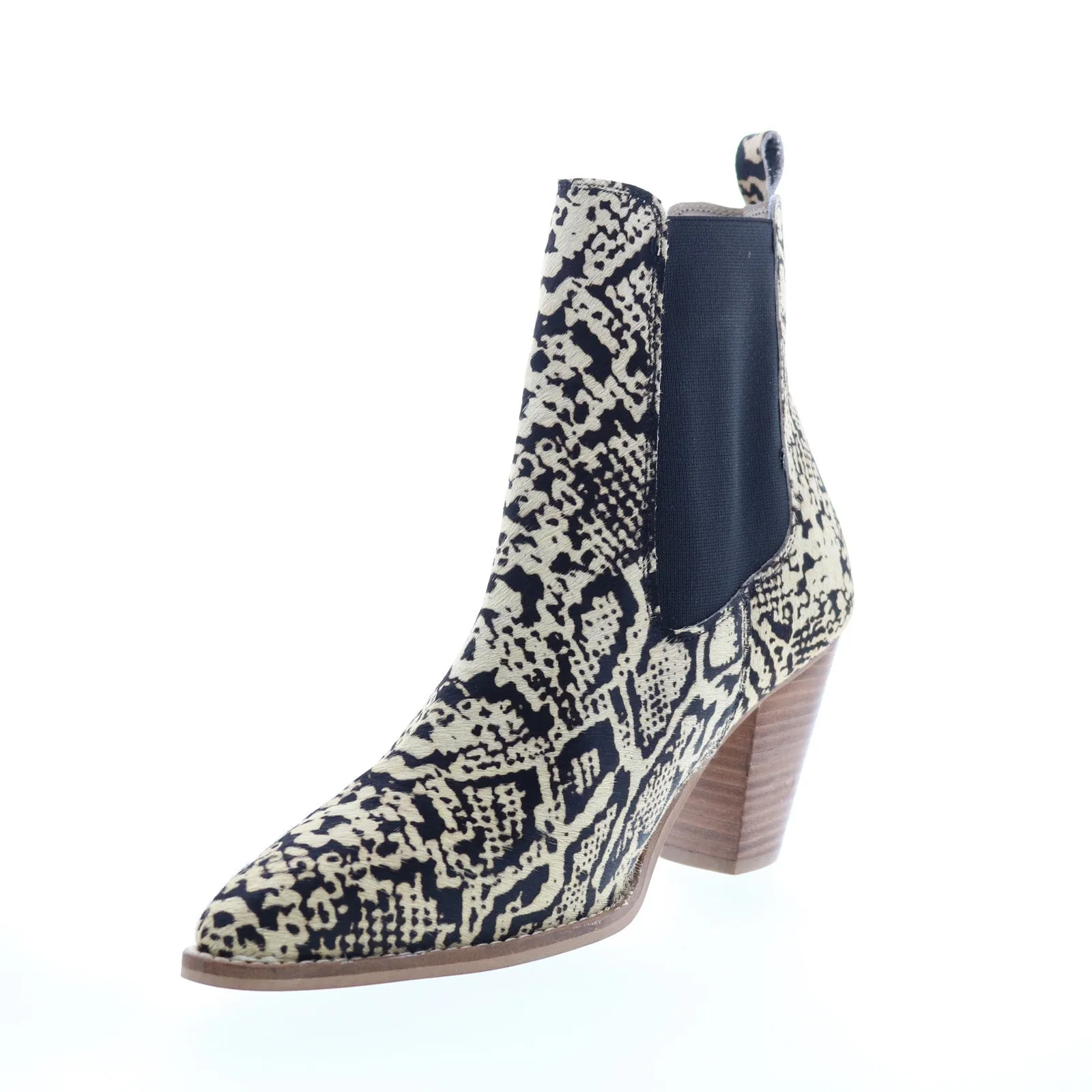 Diba True Sound Off 27520 Womens Beige Leather Slip On Ankle & Booties Boots Side zipper Hard Terrain