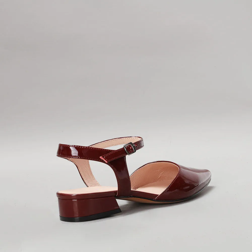 LE SANSA CORALIE MERLOT PATENT Airy Vibe day trip