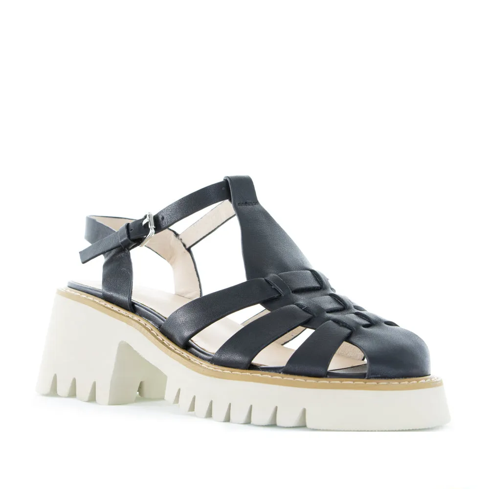 MILA RAINE FUSE BLACK Shock absorption Satin Wedding Shoes