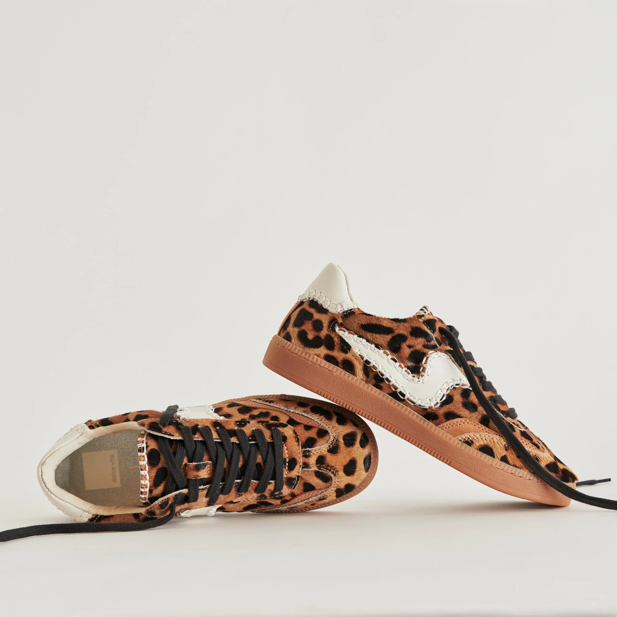 Fashion-Forward Look NOTICE STITCH SNEAKERS DK LEOPARD CALF HAIR