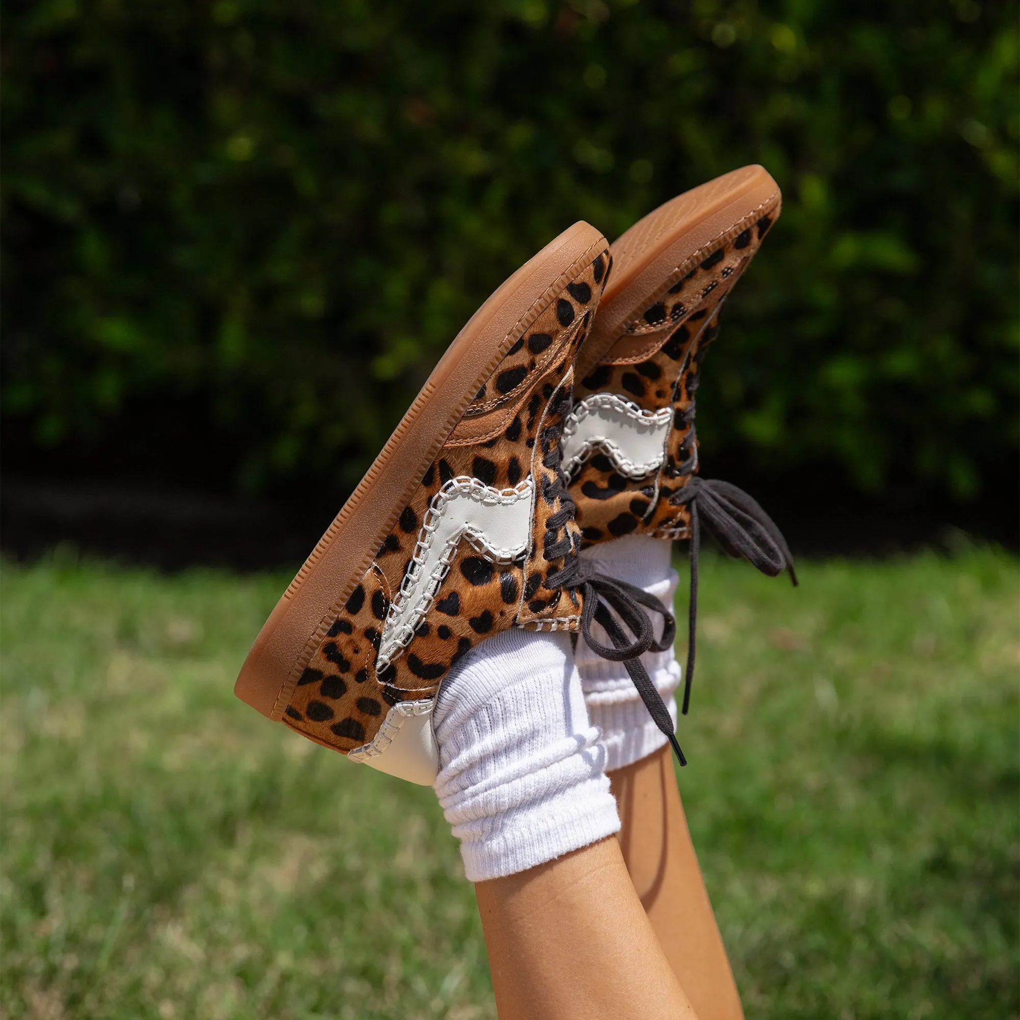 NOTICE STITCH SNEAKERS DK LEOPARD CALF HAIR workout mode Core Fitness