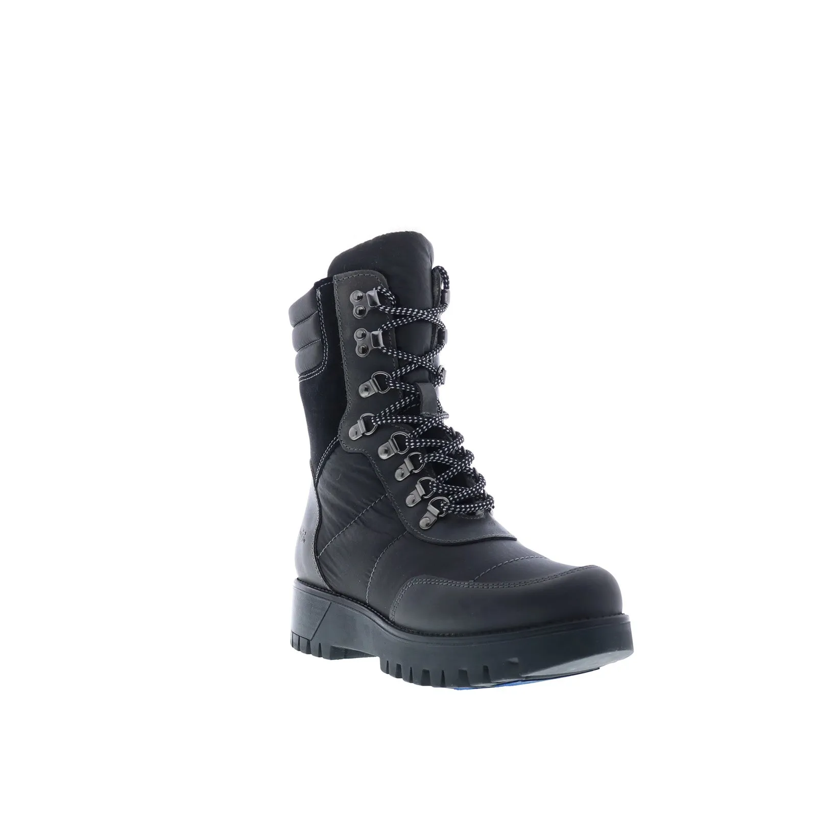 Bos. & Co. Greer Prima Womens Black Suede Lace Up Casual Dress Boots Athletic Wear Versatile