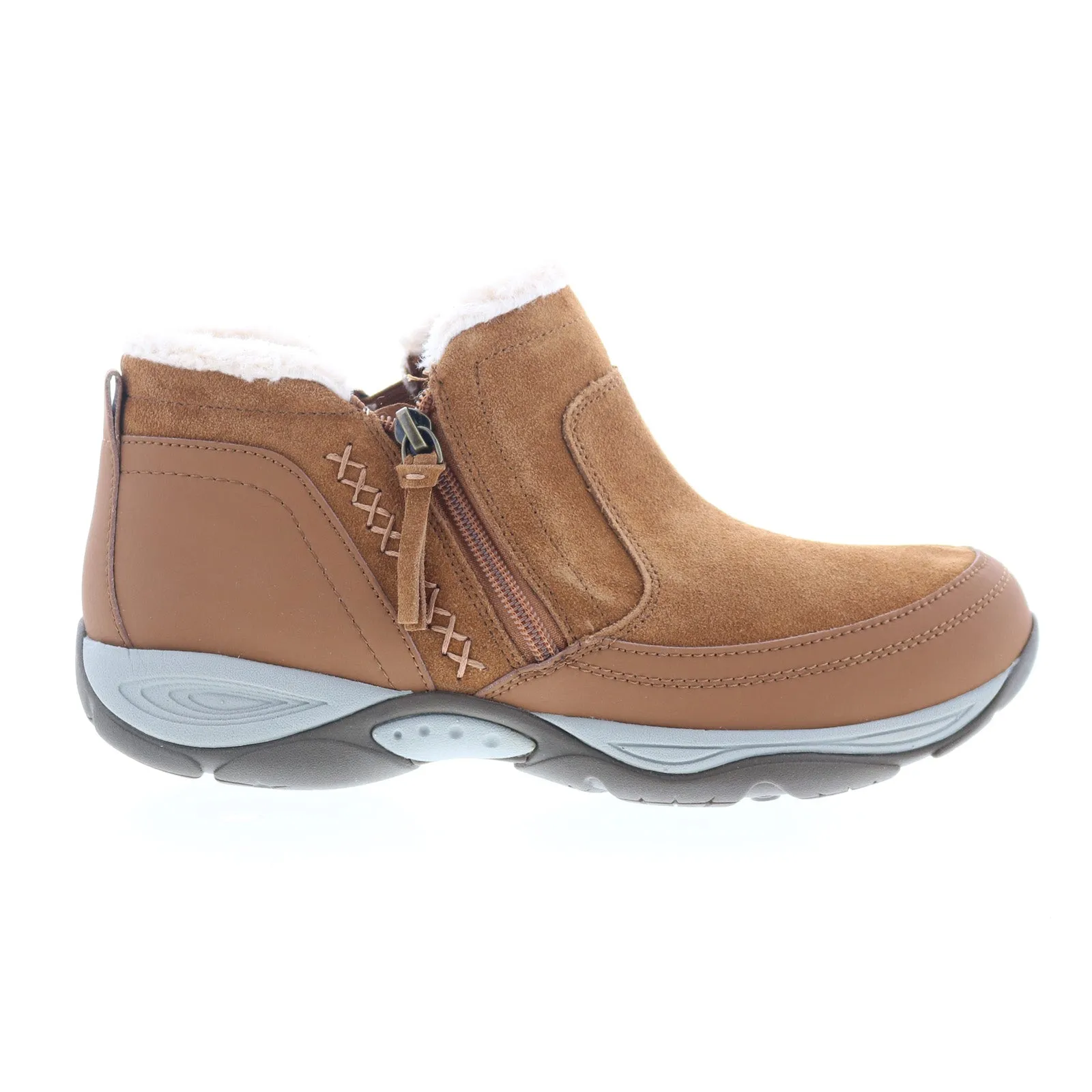 Reliable Protection Easy Spirit Epic SEEPIC Womens Brown Suede Zipper Casual Dress Boots