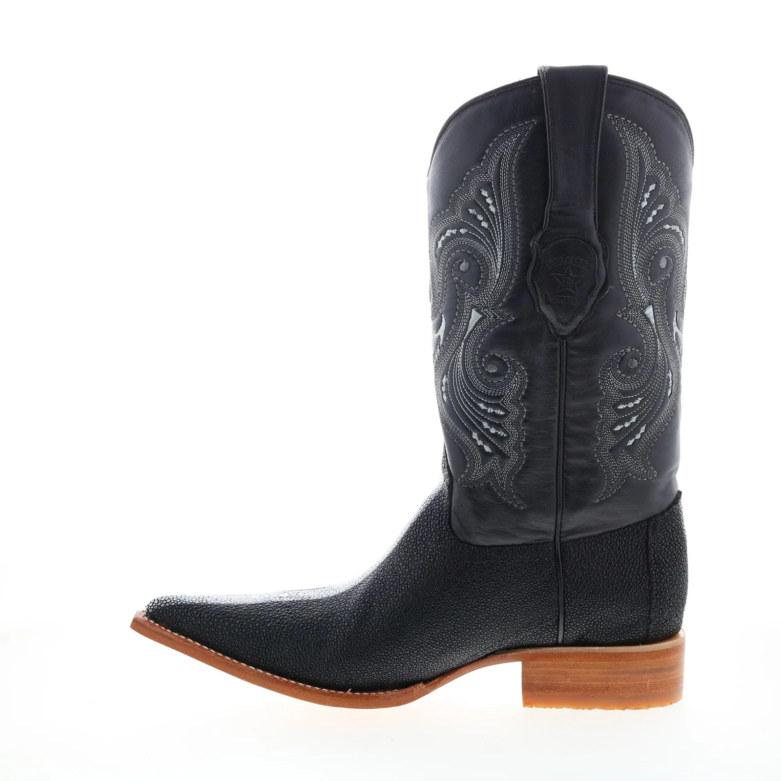 Soft Touch Outdoor Gear Los Altos 3X Toe Stingray Rowstone Finish Mens Black Wide Cowboy Western Boots