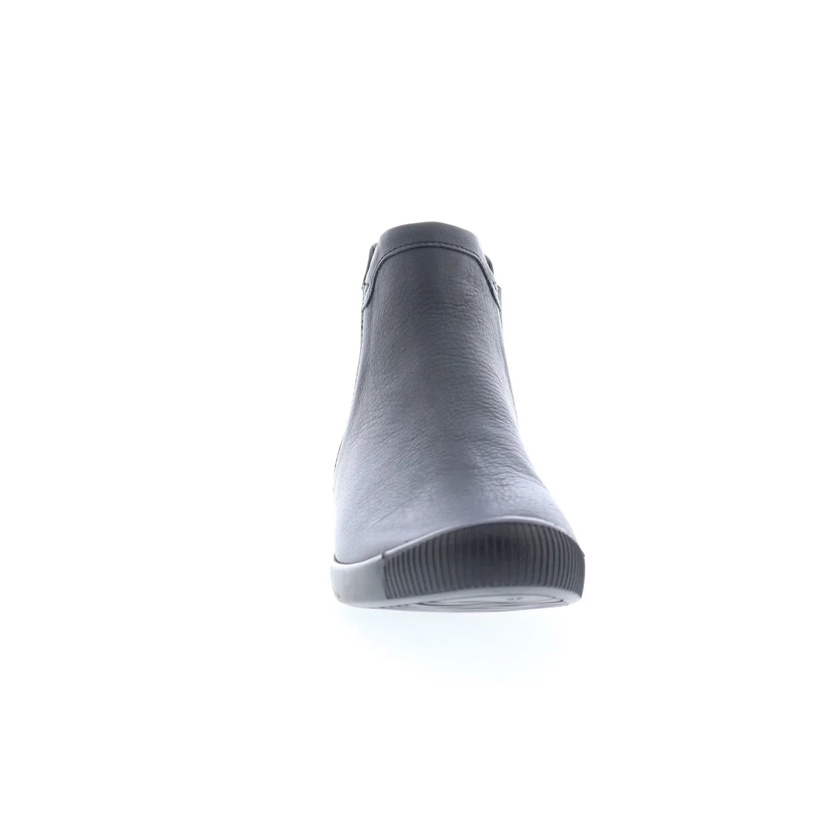 Timeless Design Weekend Fit Softinos Itzi ITZI650SOF-000 Womens Black Leather Slip On Chelsea Boots