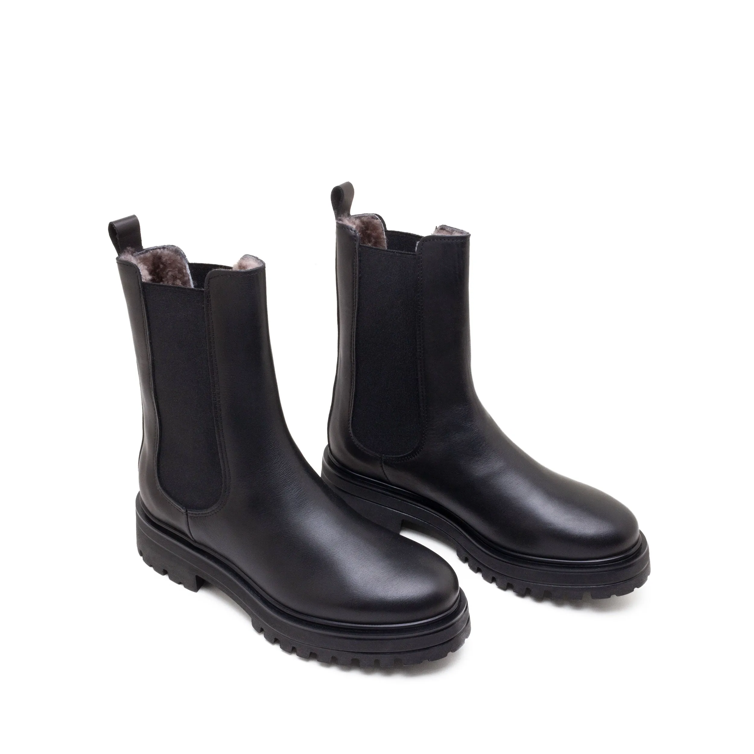 Active Wear LONDON CHELSEA BOOT WITH FUR