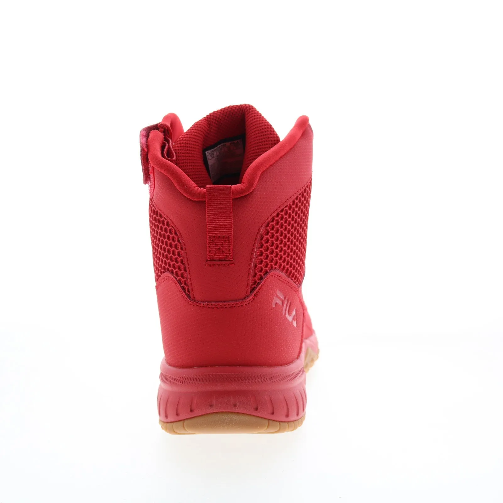Fila Chastizer 1LM00358-936 Mens Red Leather Lace Up Work Boots Workwear Style