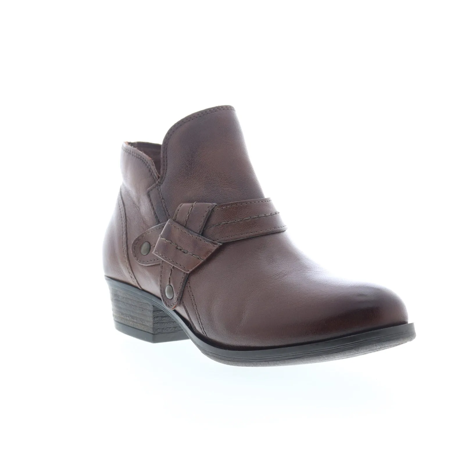 Miz Mooz Bennet Womens Brown Leather Zipper Ankle & Booties Boots Day Hike