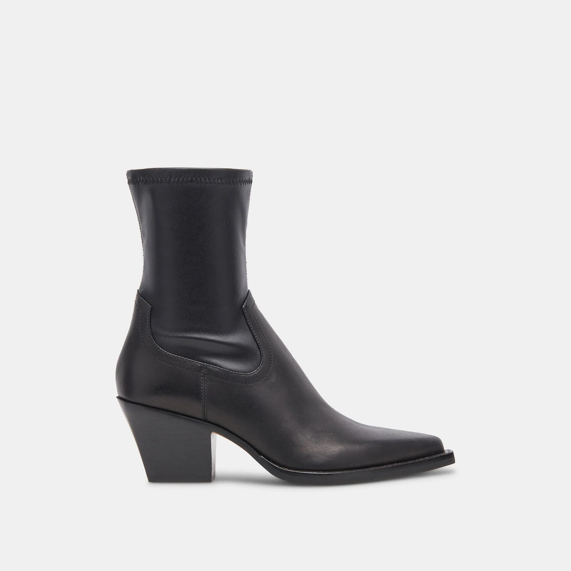 RUTGER WIDE CALF BOOTS BLACK LEATHER Rough Ready Seamless Fit