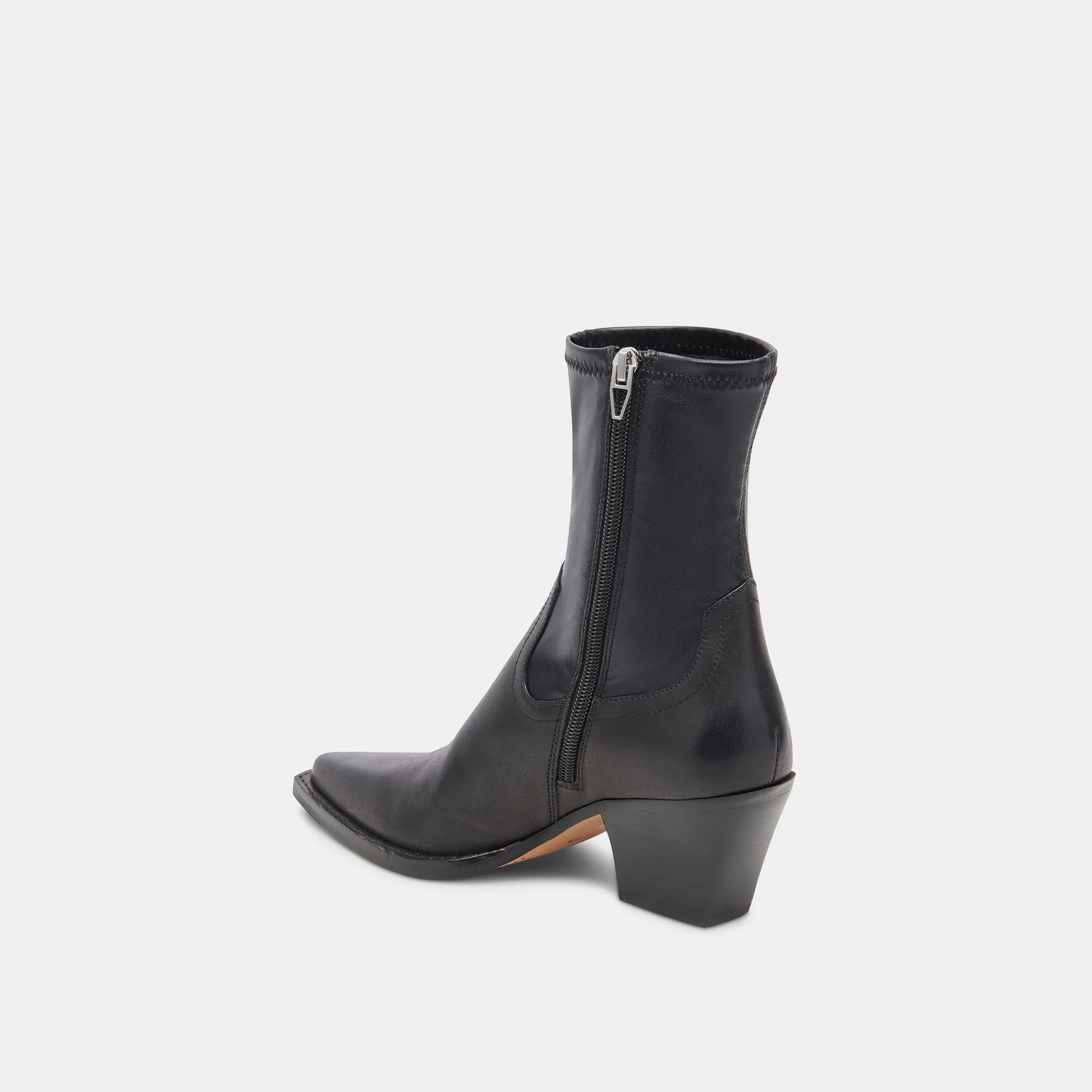 RUTGER WIDE CALF BOOTS BLACK LEATHER Protective Sole Soft Sole