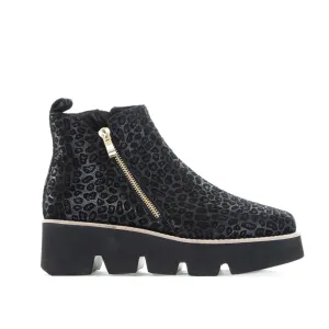 BRESLEY SIGI BLACK LEOPARD Impact-absorbing women's small