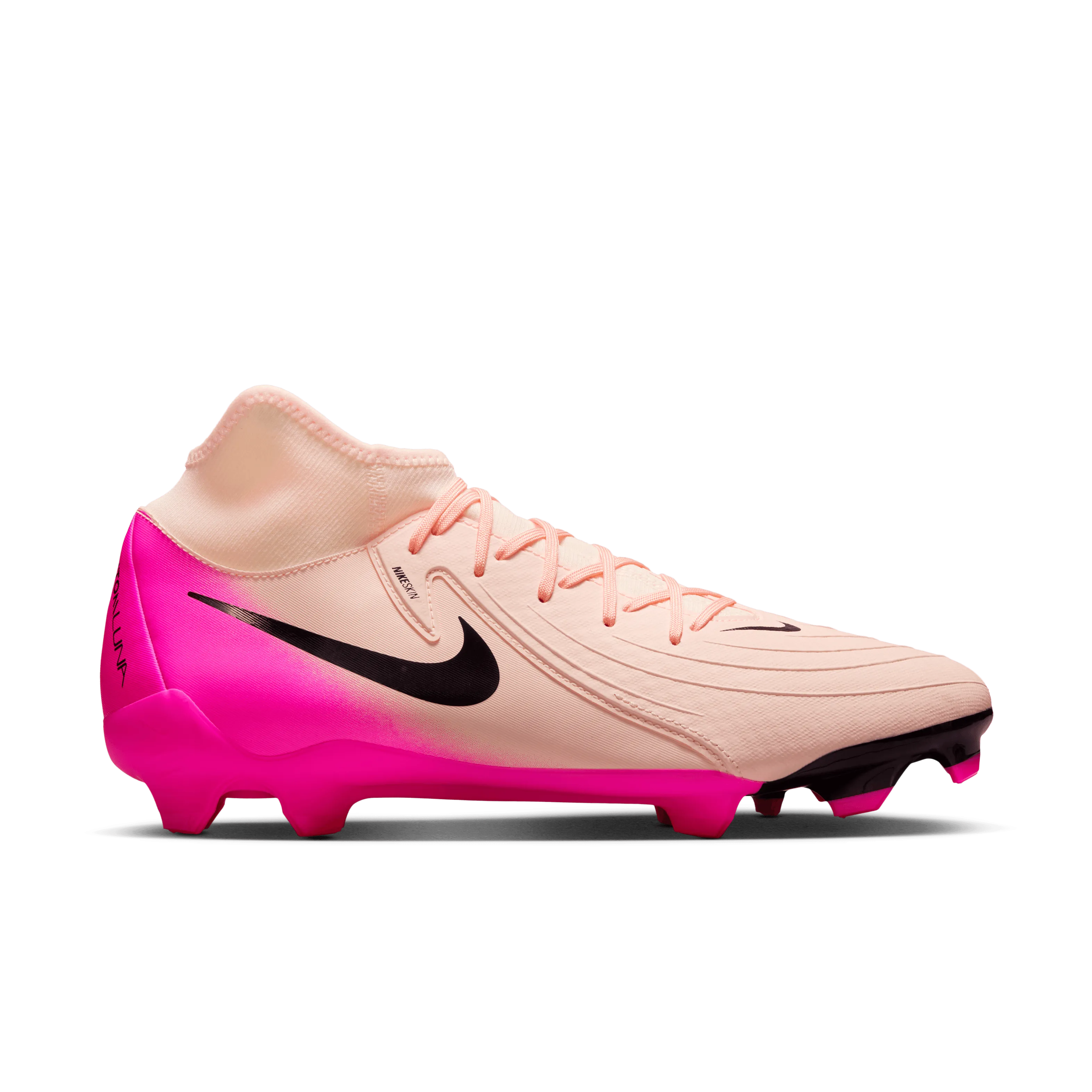 Elastic laces Nike Phantom Luna 2 Academy FG/MG Football Boots (Crimson Tint/Black/Pink Blast)