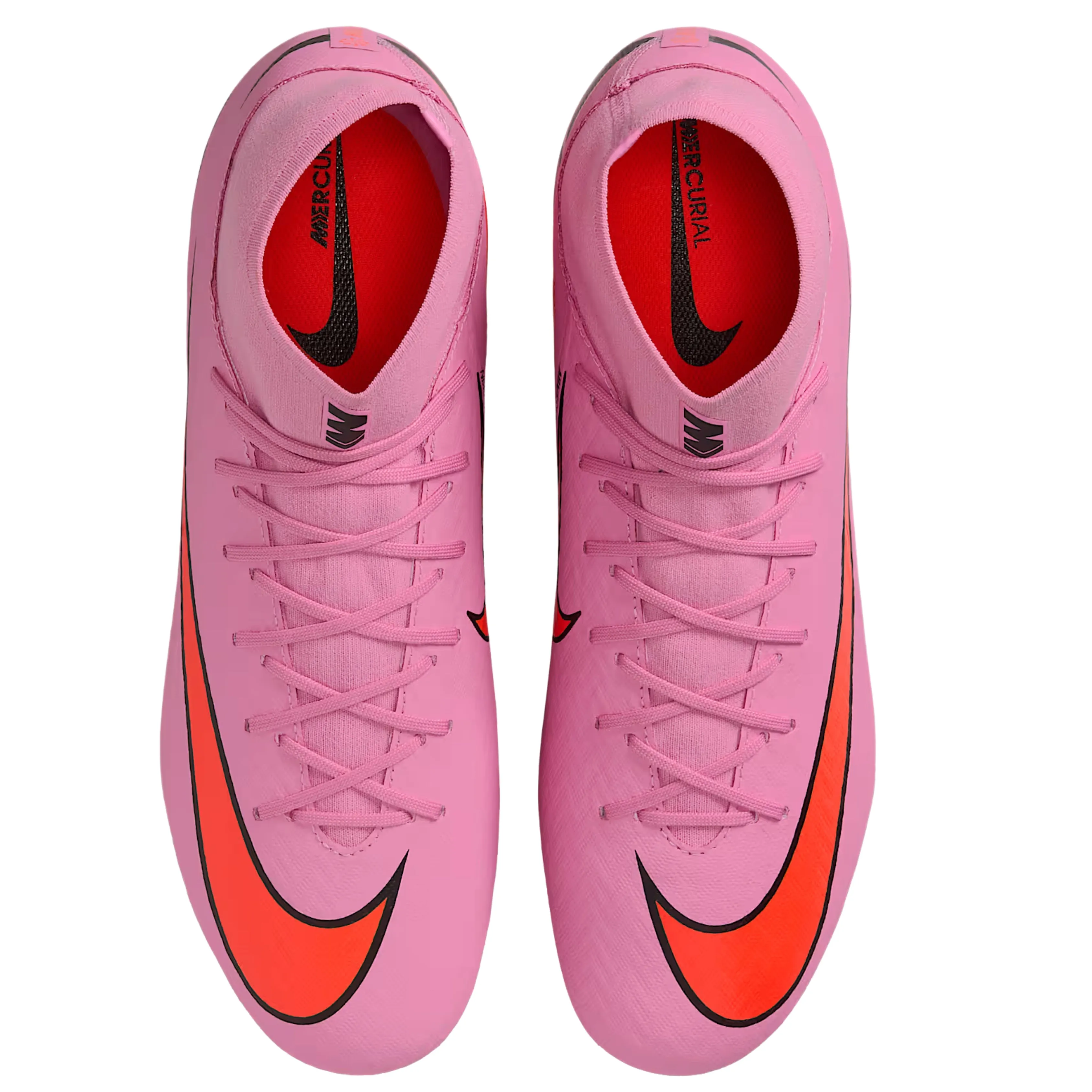 Nike Zoom Superfly 10 Academy FG/MG Soccer Cleats (Magic Flamingo/Black-Total Crimson) Adaptive Fit Pivot Control