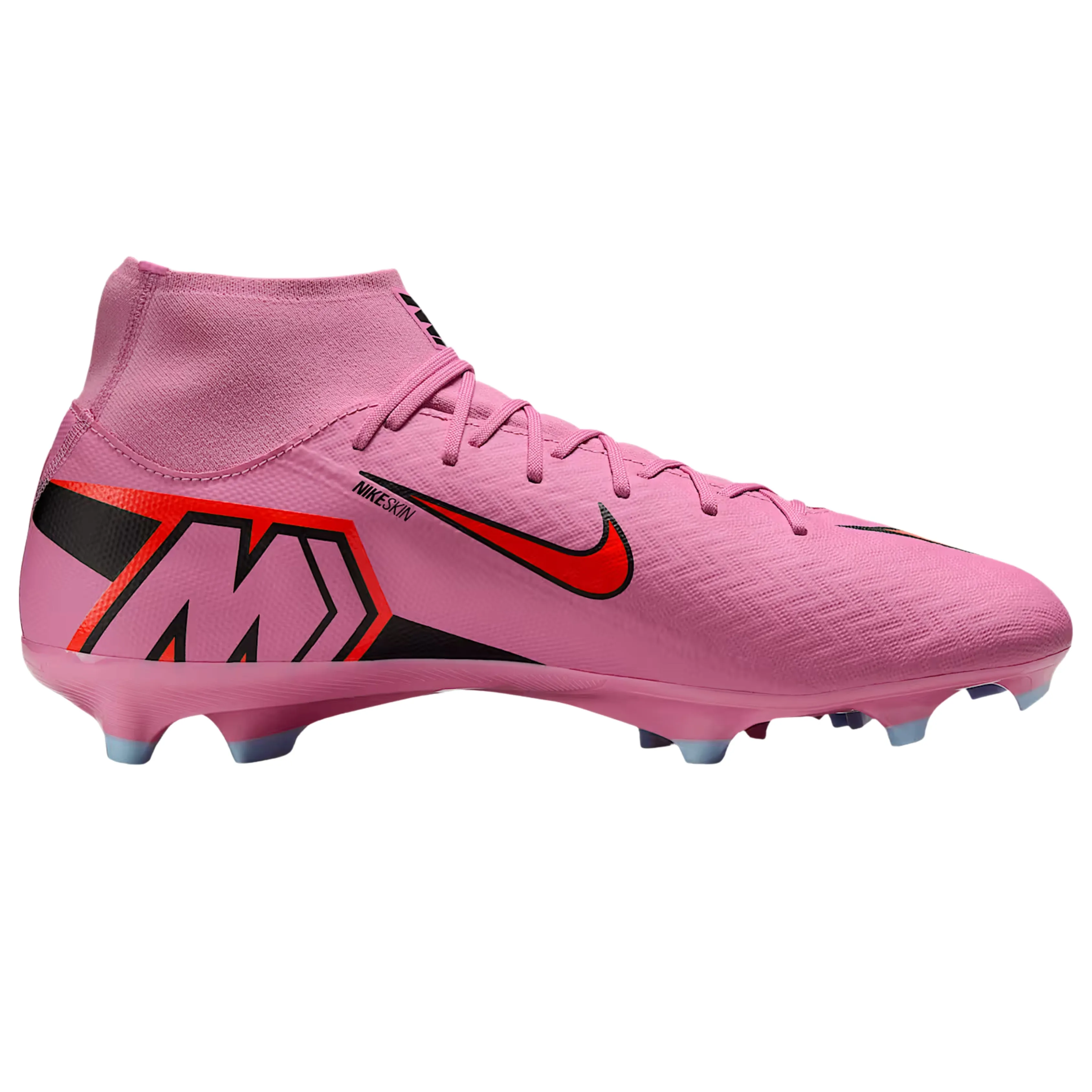 slip-resistant Game Venue Nike Zoom Superfly 10 Academy FG/MG Soccer Cleats (Magic Flamingo/Black-Total Crimson)