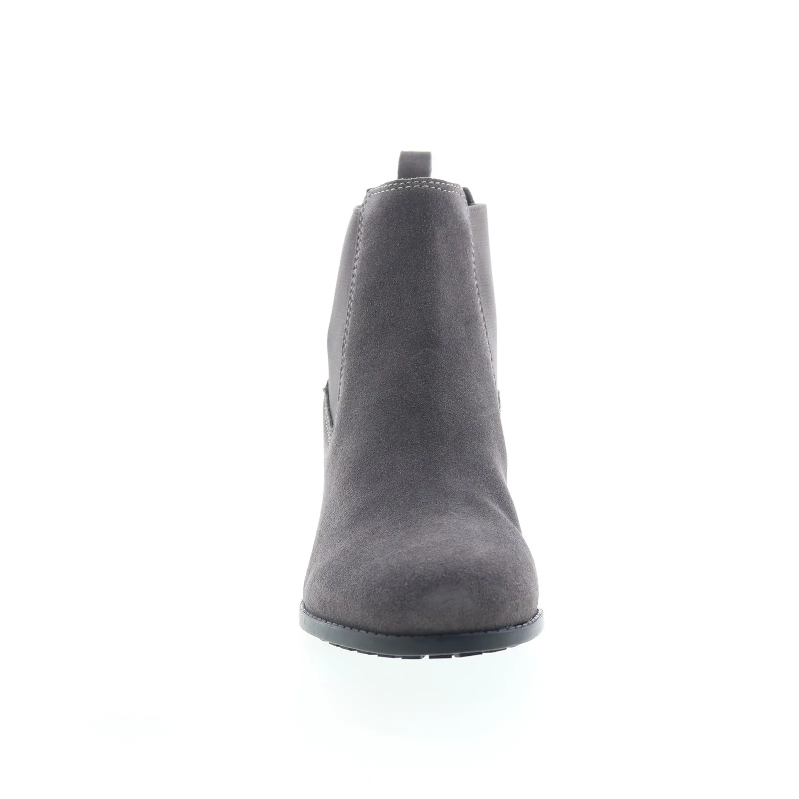 Easy Spirit Cabott SECABOTT Womens Gray Wide Suede Slip On Chelsea Boots Groom Supportive Build