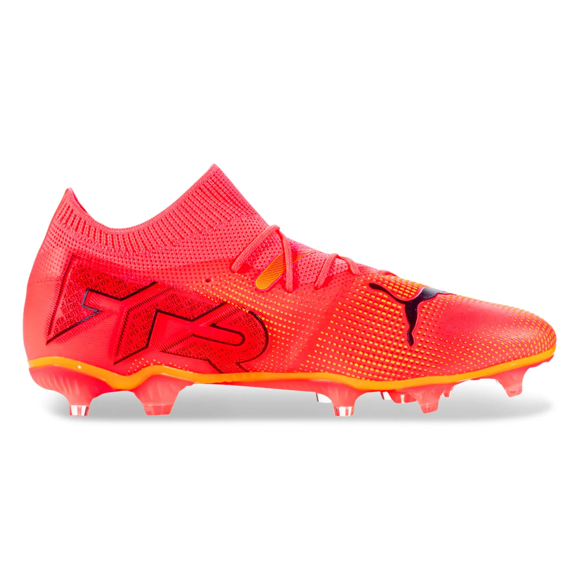 Puma Future 7 Match FG/AG Soccer Cleats (Sunset Glow/Puma Black) Training Field