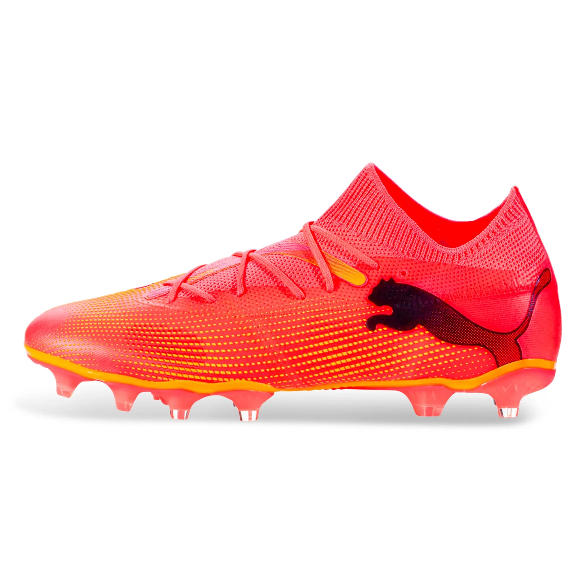 Puma Future 7 Match FG/AG Soccer Cleats (Sunset Glow/Puma Black) Pace Grip