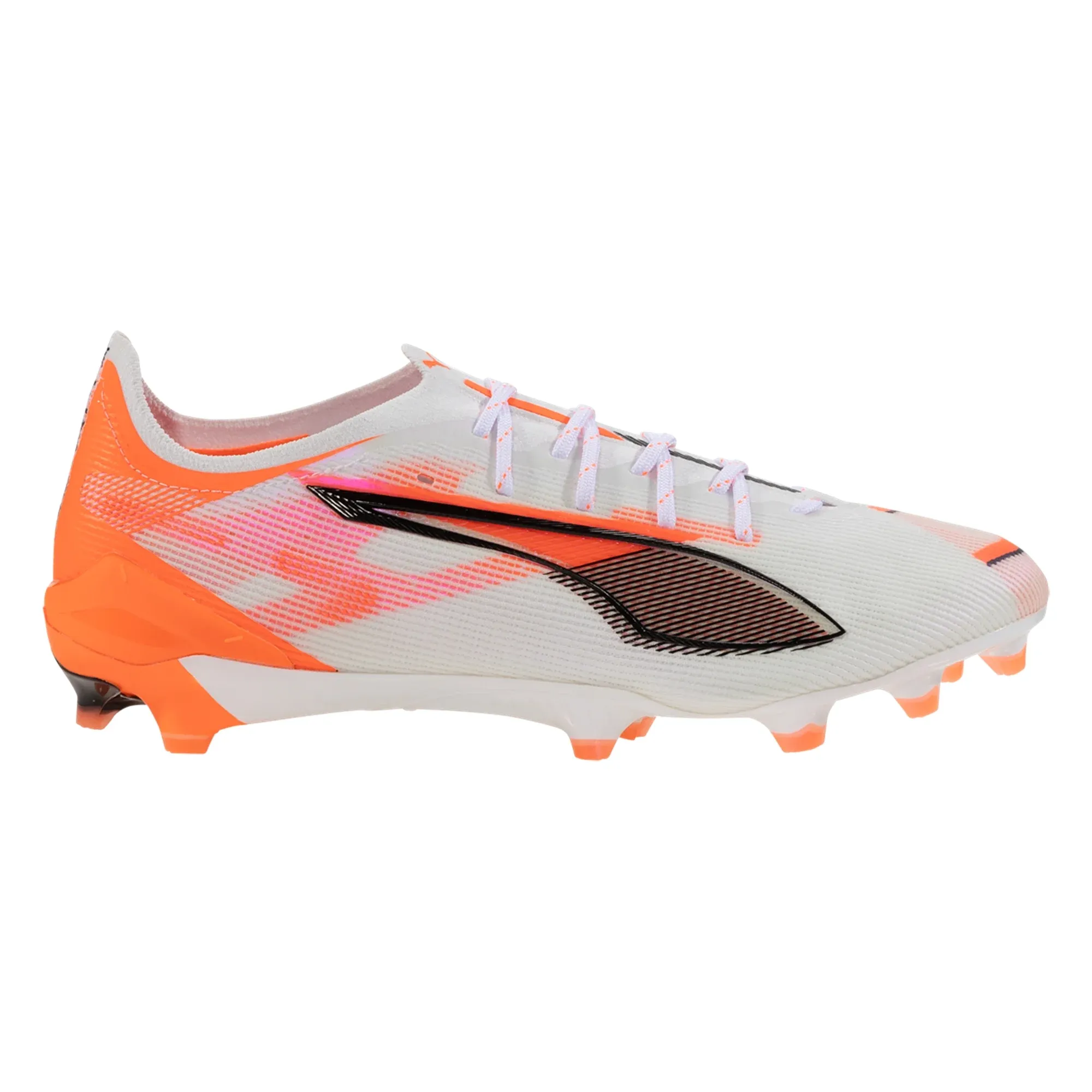 Puma Ultra 5 Ultimate FG Soccer Cleats (Puma White/Puma Black/Red) Lateral Support