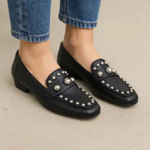TAMARA LONDON BEIHA BLACK Stylish Leather Shady Path