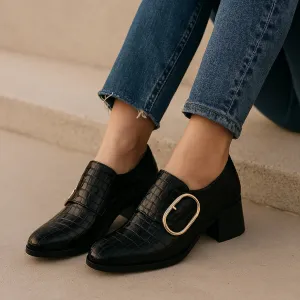LE SANSA RICE BLACK CROC Trendy Style
