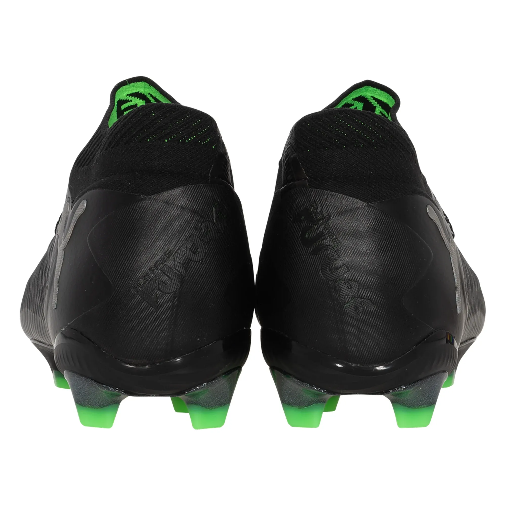 Firm base Comfort Shell Puma Future 8 Ultimate FG Soccer Cleats (Black/Cool Grey/Fluo Green)