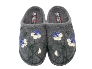 Style Pop Flexibility Haflinger Slippers Flair Viola Anthracite