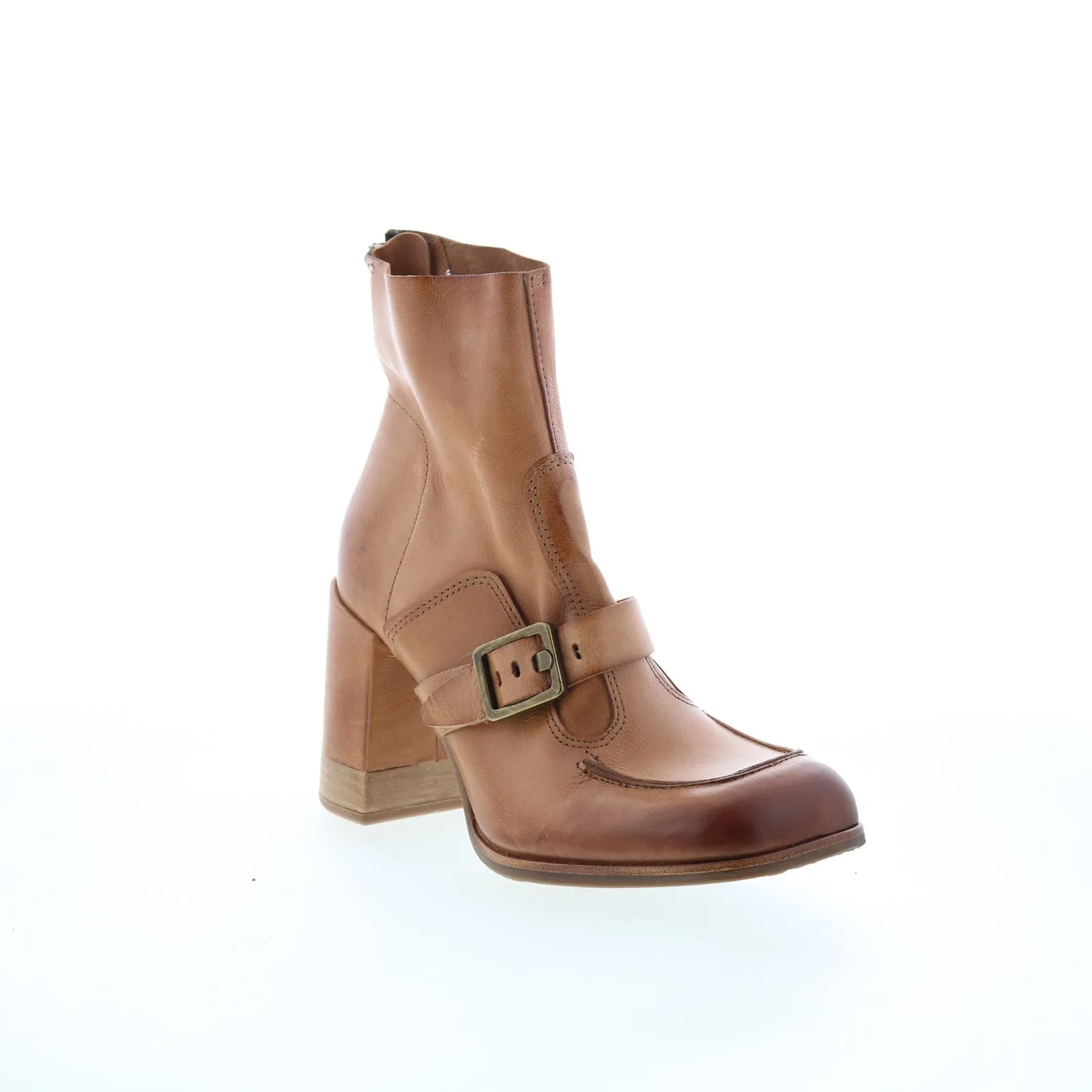 Sleek Outline A.S. 98 Eddie Womens Brown Leather Zipper Casual Dress Boots