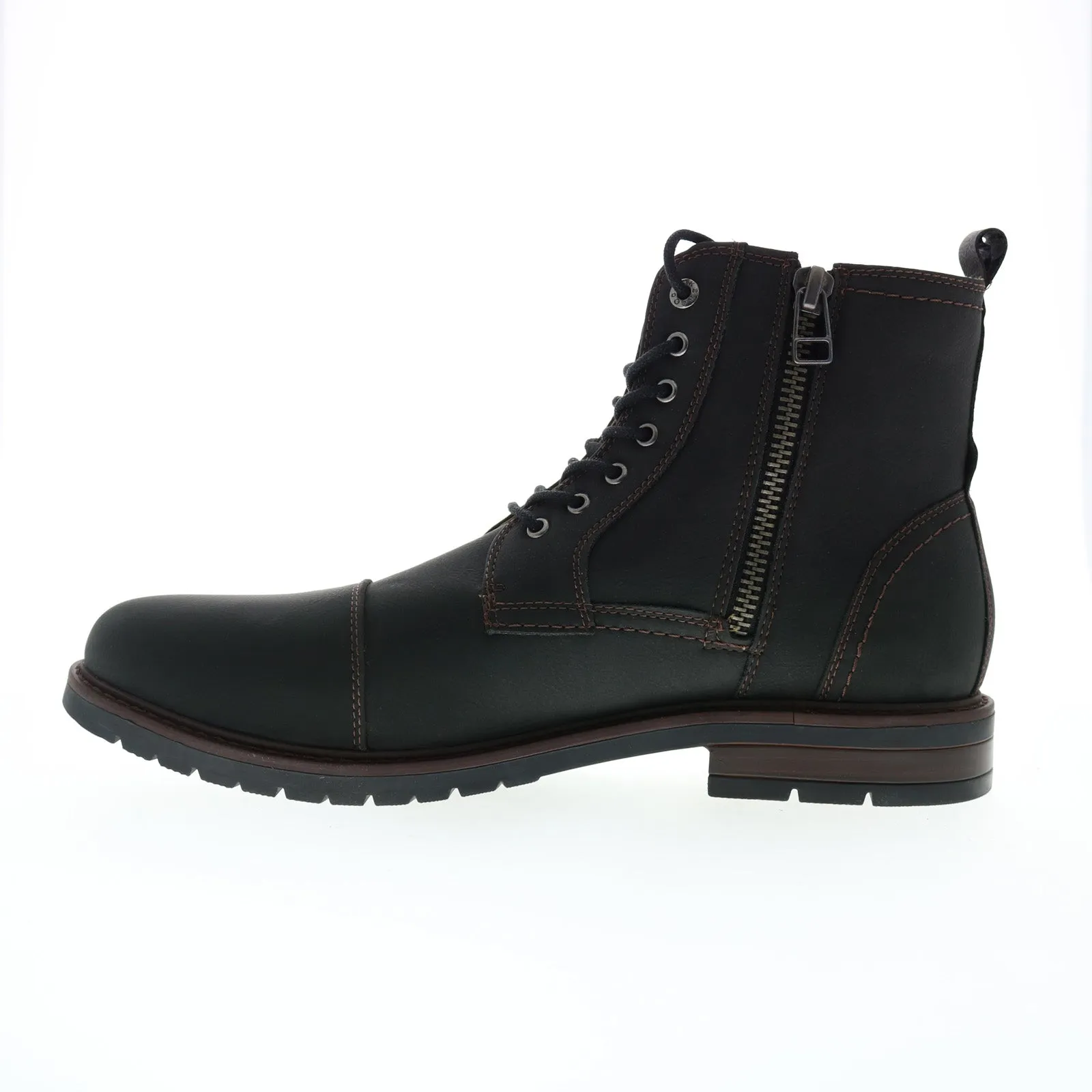Dockers Rawls 90-43954 Mens Black Synthetic Lace Up Casual Dress Boots Elastic Band