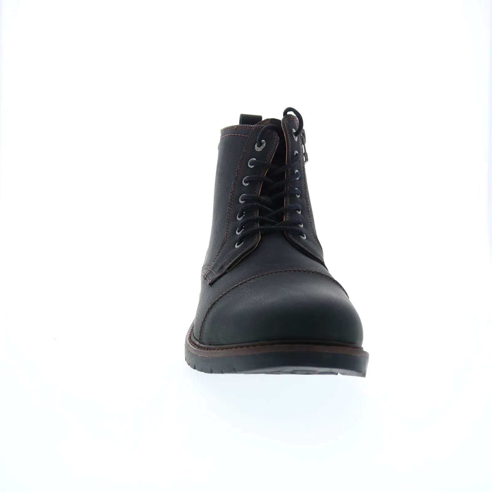 Dockers Rawls 90-43954 Mens Black Synthetic Lace Up Casual Dress Boots Traction Grip Comfortable Grip