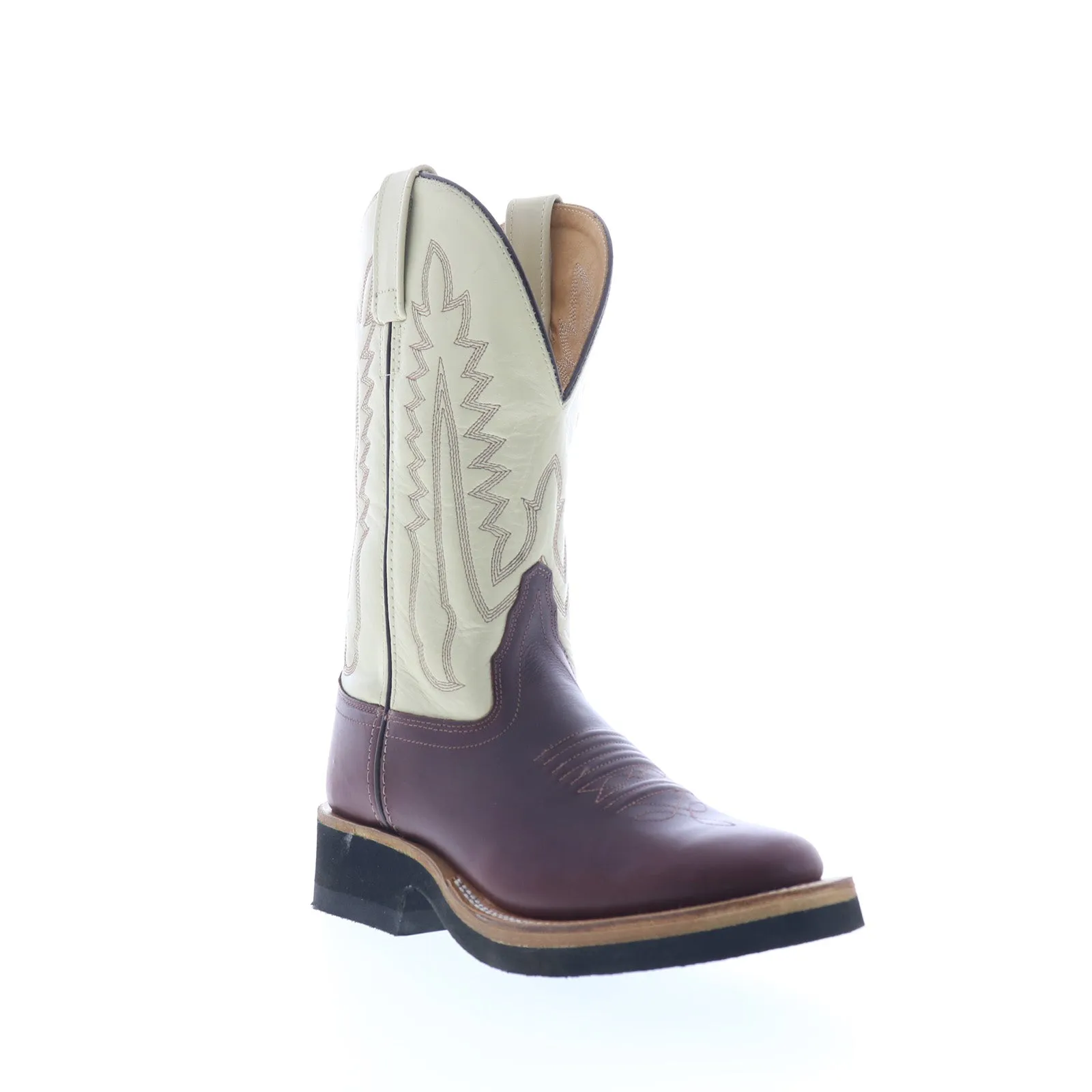 Suede Material Quality craftsmanship Jama Old West 1654L Womens Burgundy Leather Slip On Cowboy Western Boots