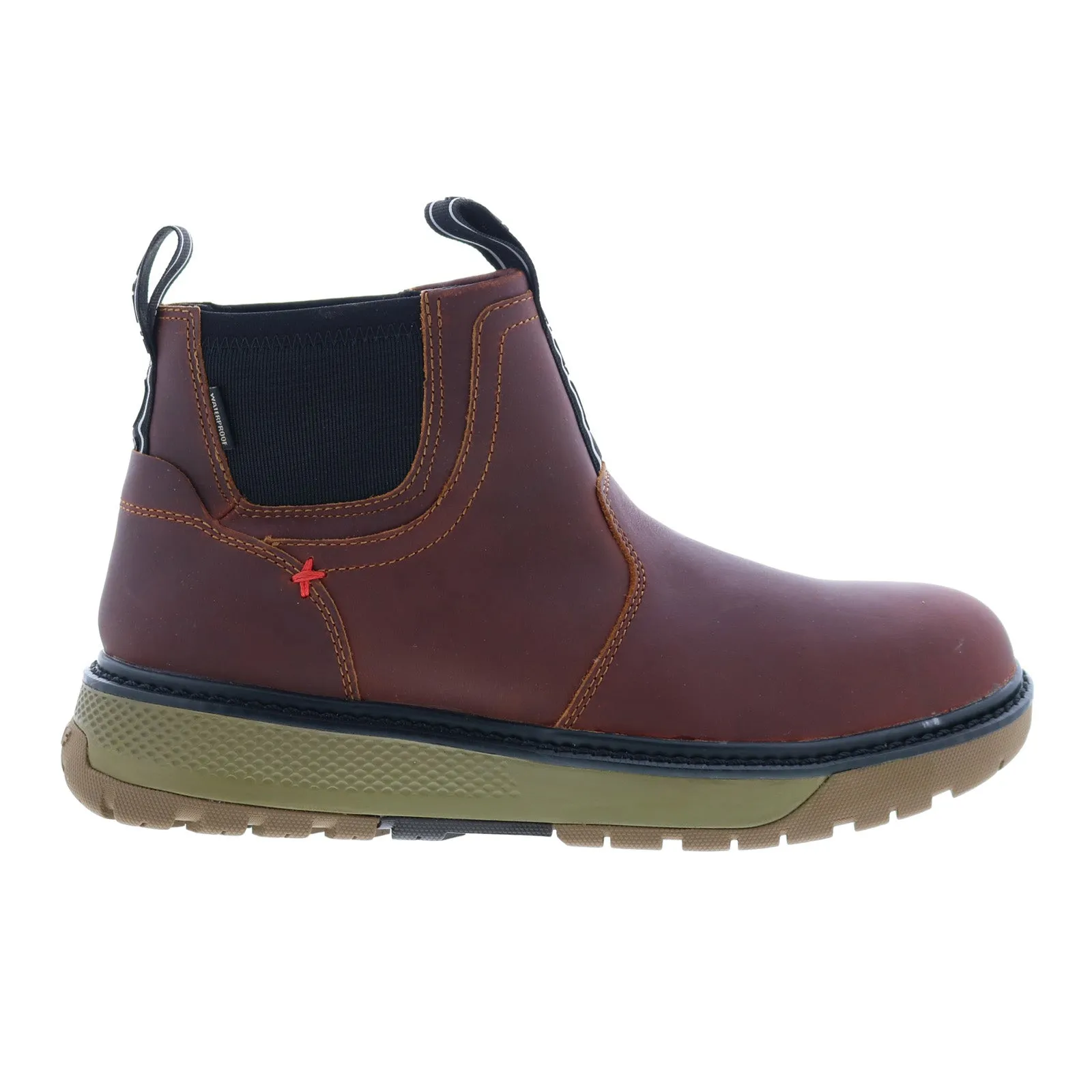 Active Lifestyle Xtratuf Bristol Bay Chelsea Waterproof XBC700 Mens Orange Leather Work Boots