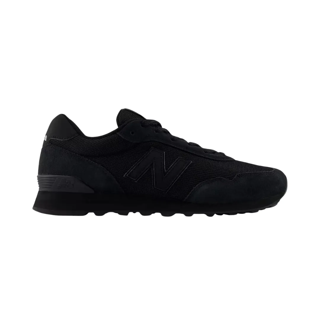 racquetball player shoes Fluidride NEW BALANCE ML515AGR-2E 515 MN'S (Wide) Black Mesh & Suede Running Shoes