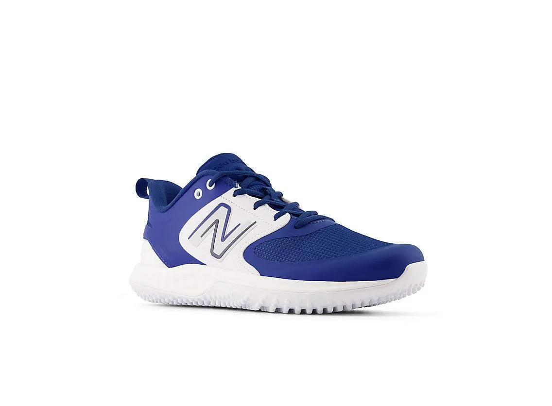 New Balance Men's Fresh Foam 3000 V6 Turf Baseball Shoes - Royal Blue with White - T3000TB6 Comfort Flex Athletic materials