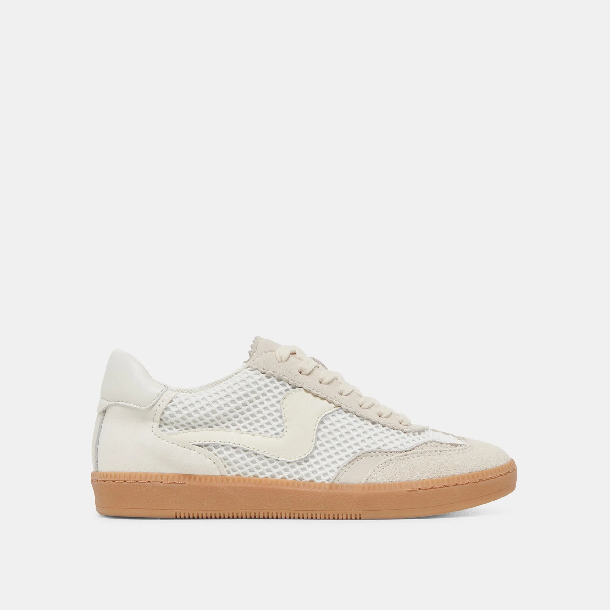 Motion Grip Light Steps NOTICE MESH SNEAKERS WHITE WOVEN MESH