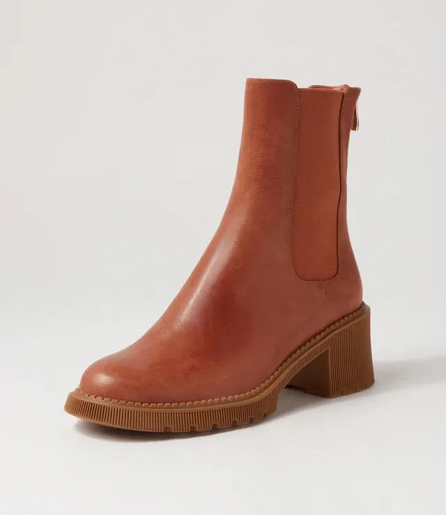 DJANGO & JULIETTE ZOZO COGNAC Lace Up Style