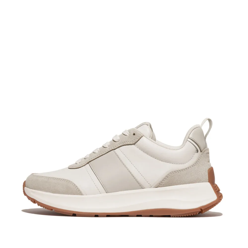 FitFlop F-Mode Flow Leather/Suede Trainers Soft Interior Baby Soft