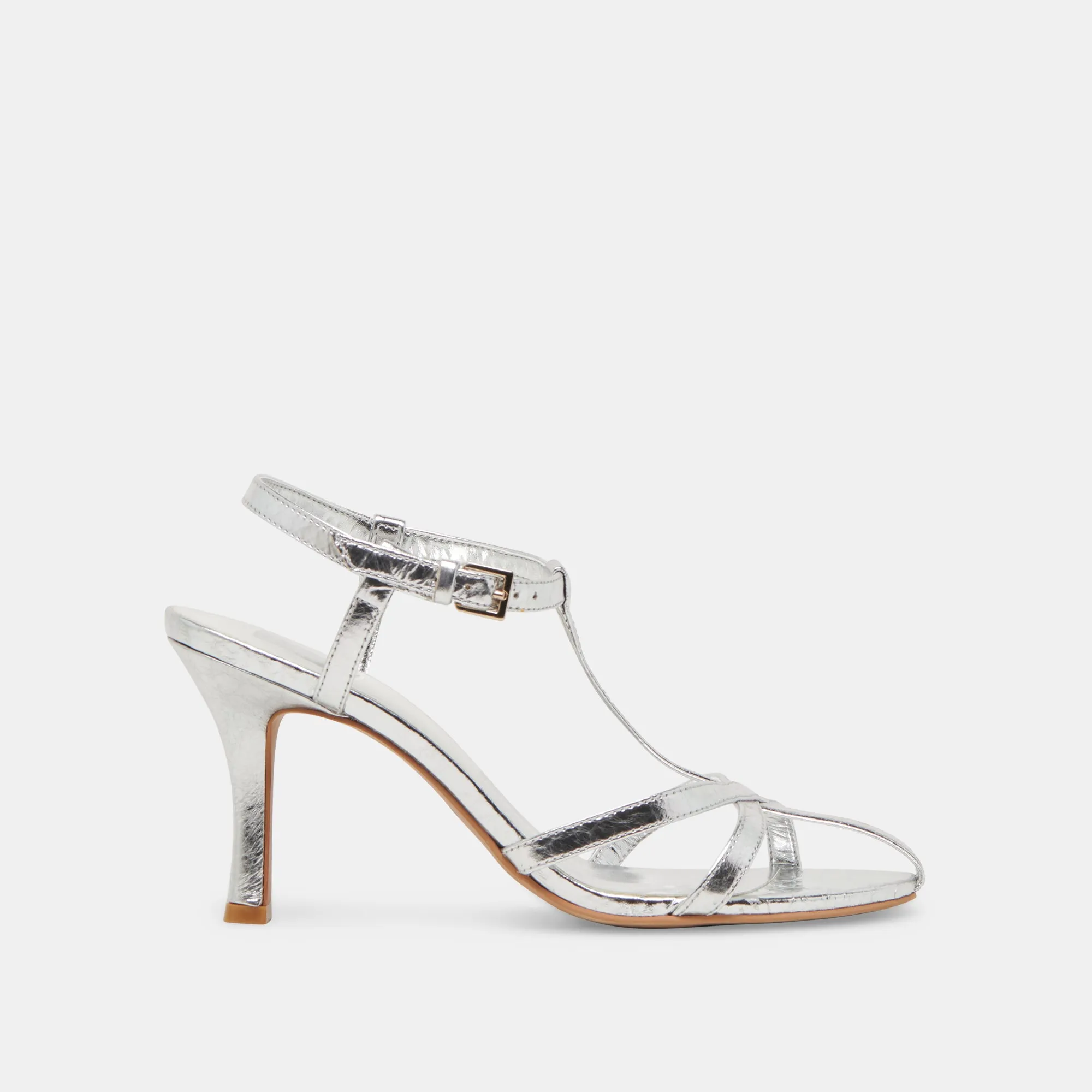 Reinforced toe Low Top Style LIANE HEELS SILVER DISTRESSED LEATHER