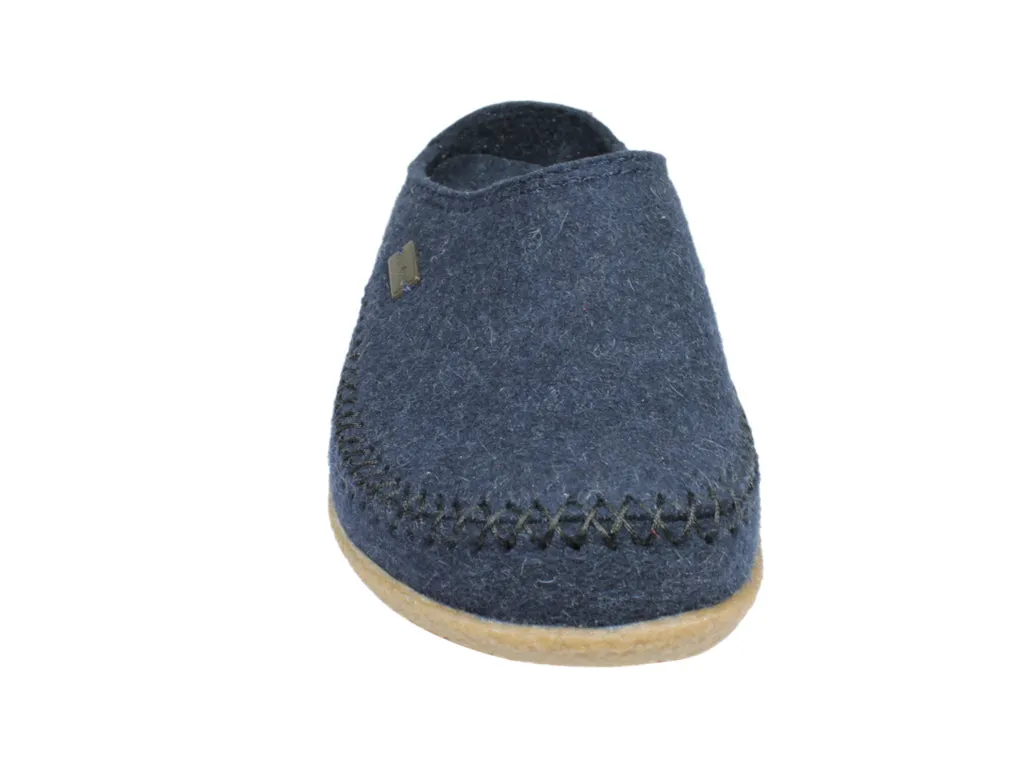 Haflinger Clogs Blizzard Credo Kapitan Blue sports Cushioned heel