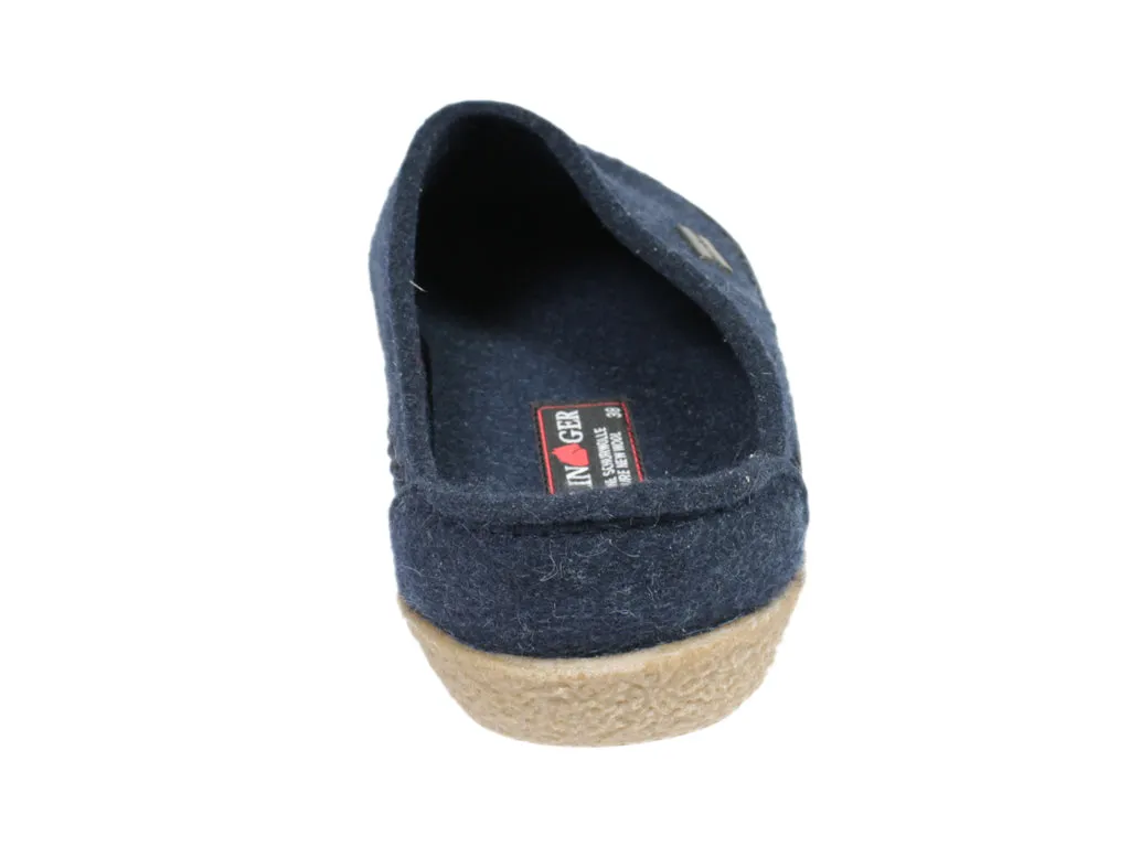 Commute Light Calm Step Haflinger Clogs Blizzard Credo Kapitan Blue