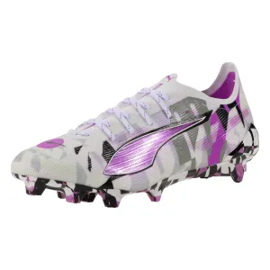 Puma Ultra 5 Ultimate Forever FG Soccer Cleats (White/Magenta/Black) Side Support Team Gear