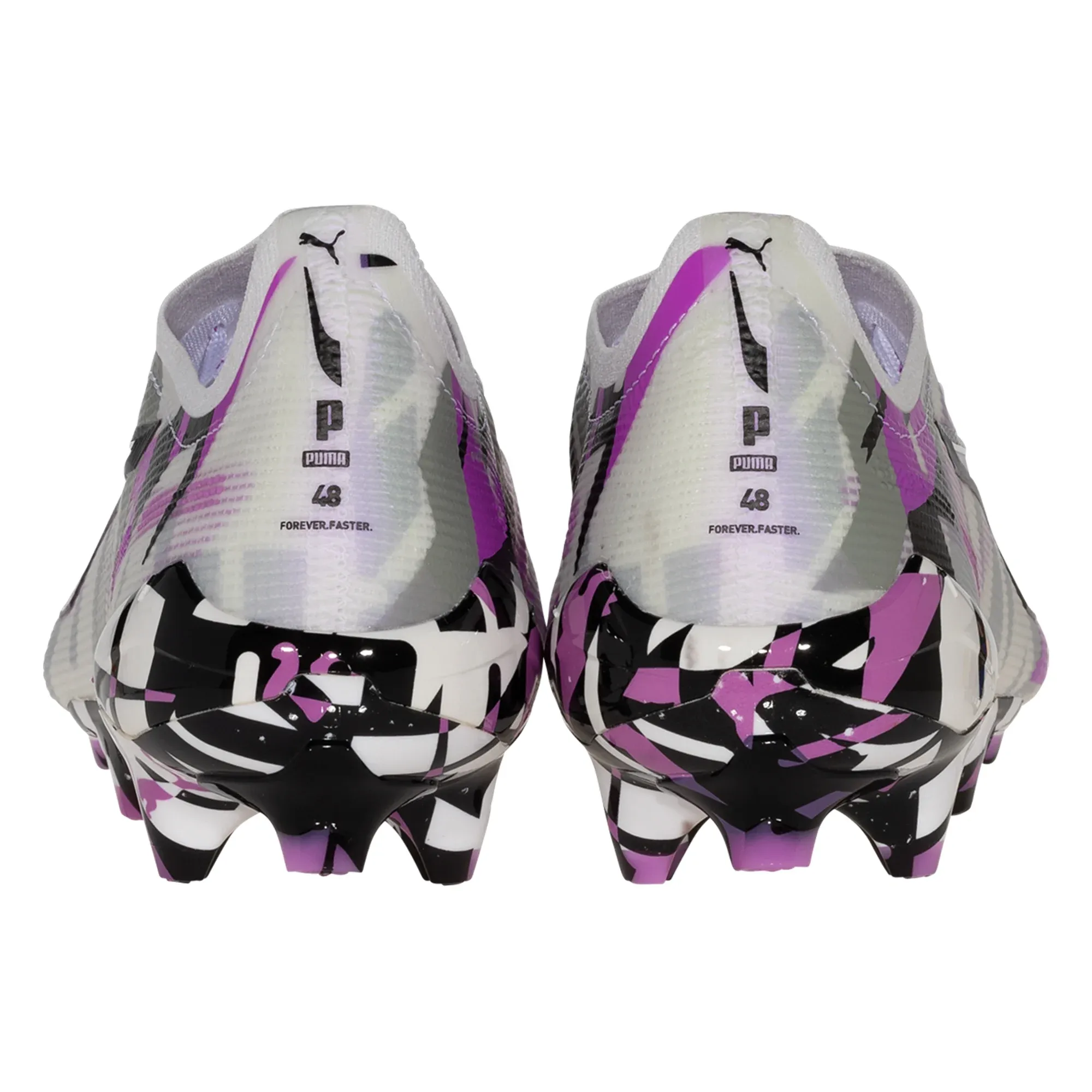 Agile Sprint Puma Ultra 5 Ultimate Forever FG Soccer Cleats (White/Magenta/Black)