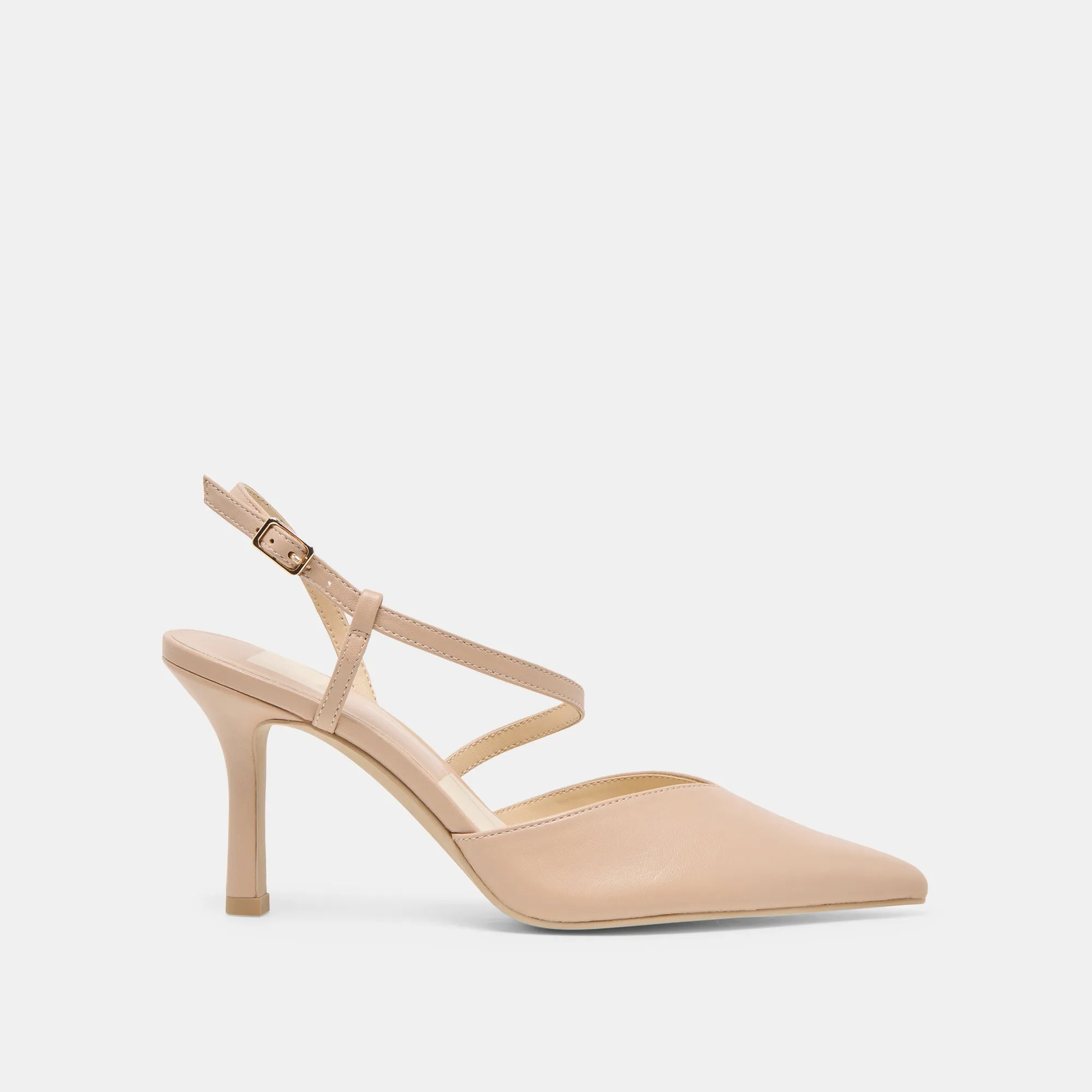 KAMRA HEELS BEIGE LEATHER Strappy Heeled Sandals