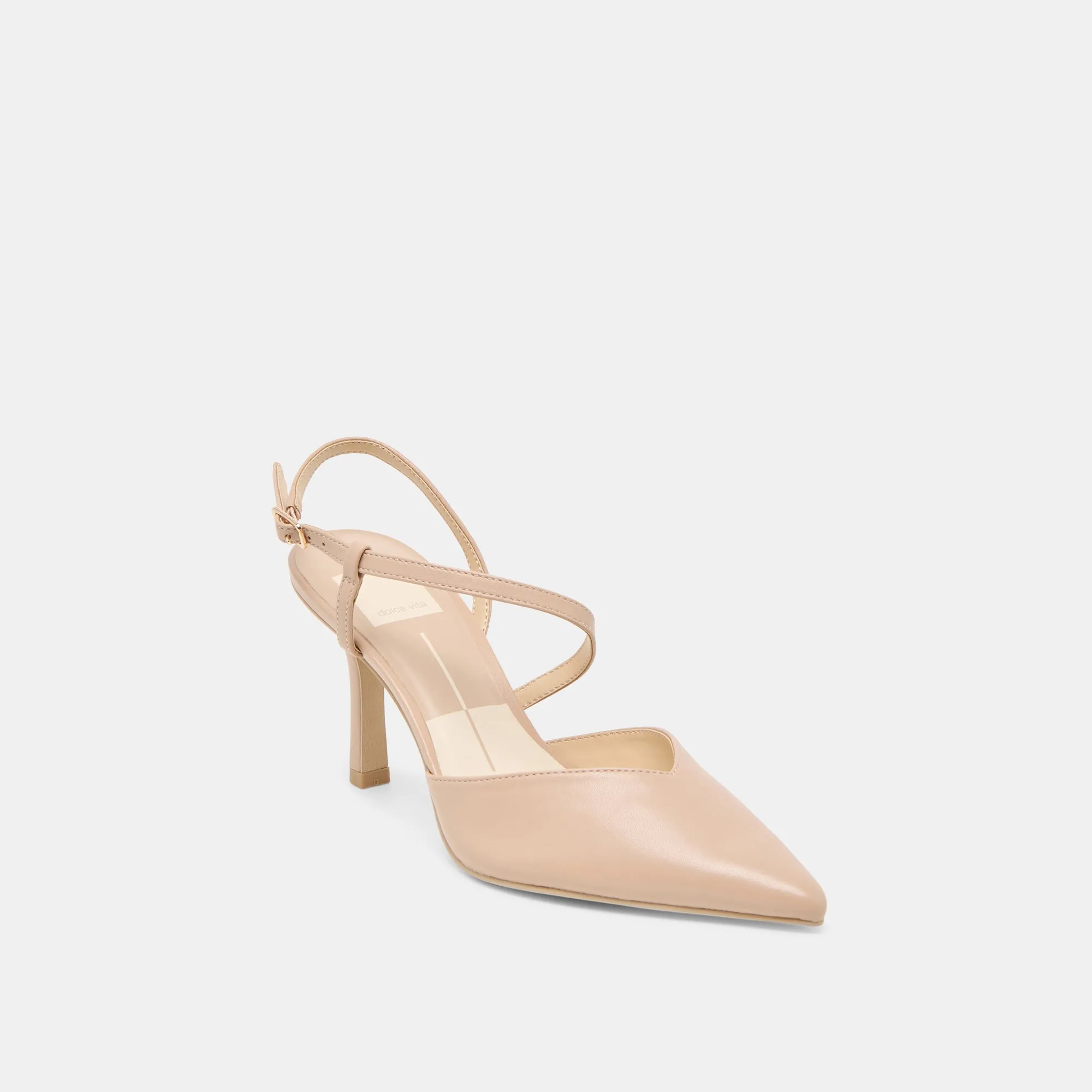 KAMRA HEELS BEIGE LEATHER Minimal Heels