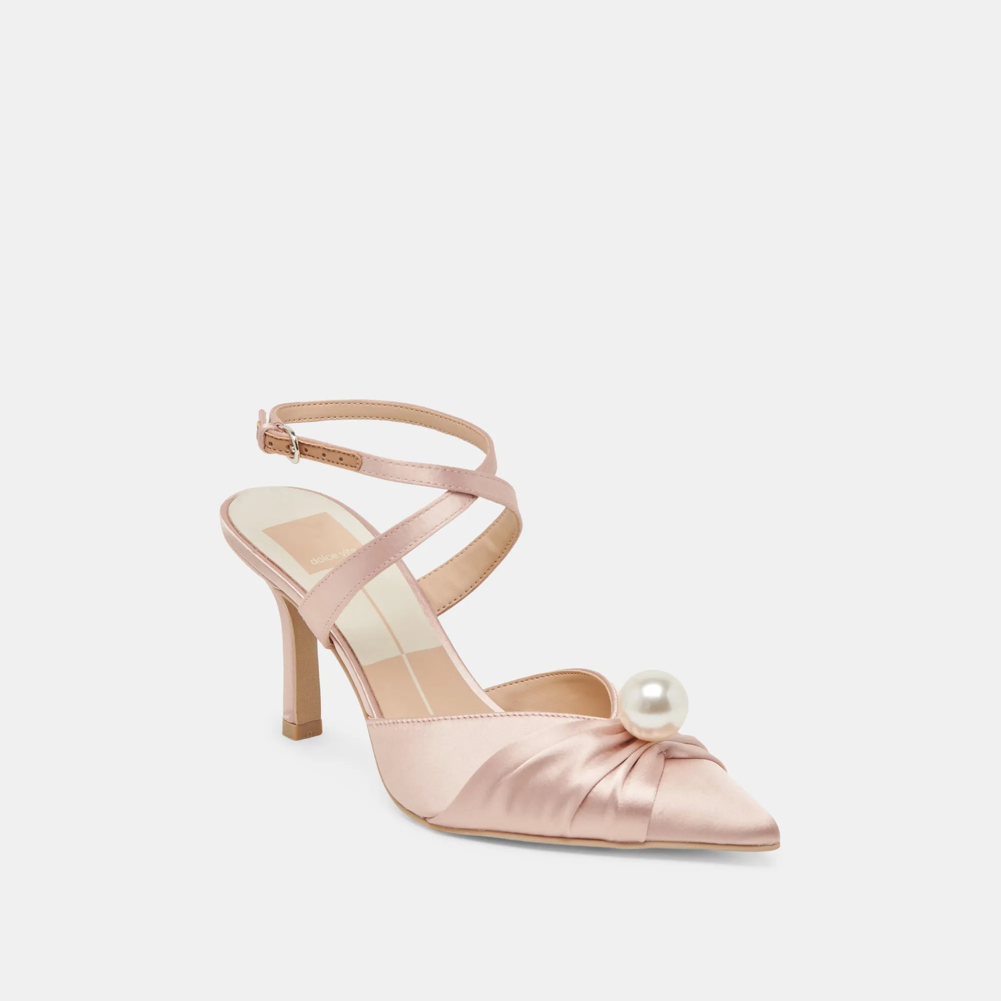 KAYSEY HEELS LT BLUSH SATIN Fashionable Wedges