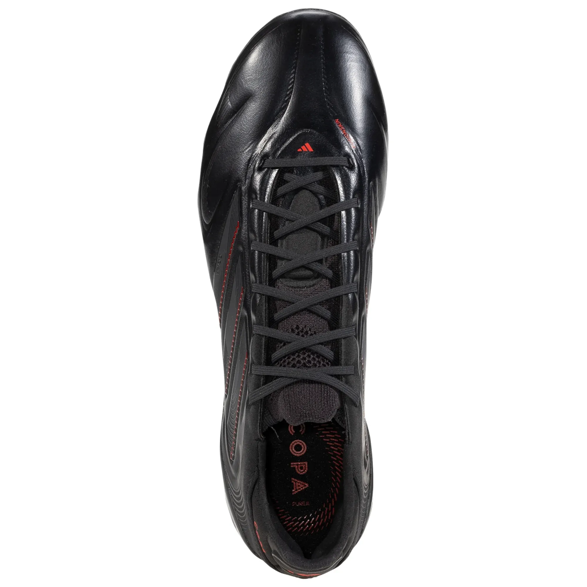 Foot Lock Quick Tread adidas Copa Pure III Elite FG Soccer Cleats (Black/Carbon/Lucid Red)