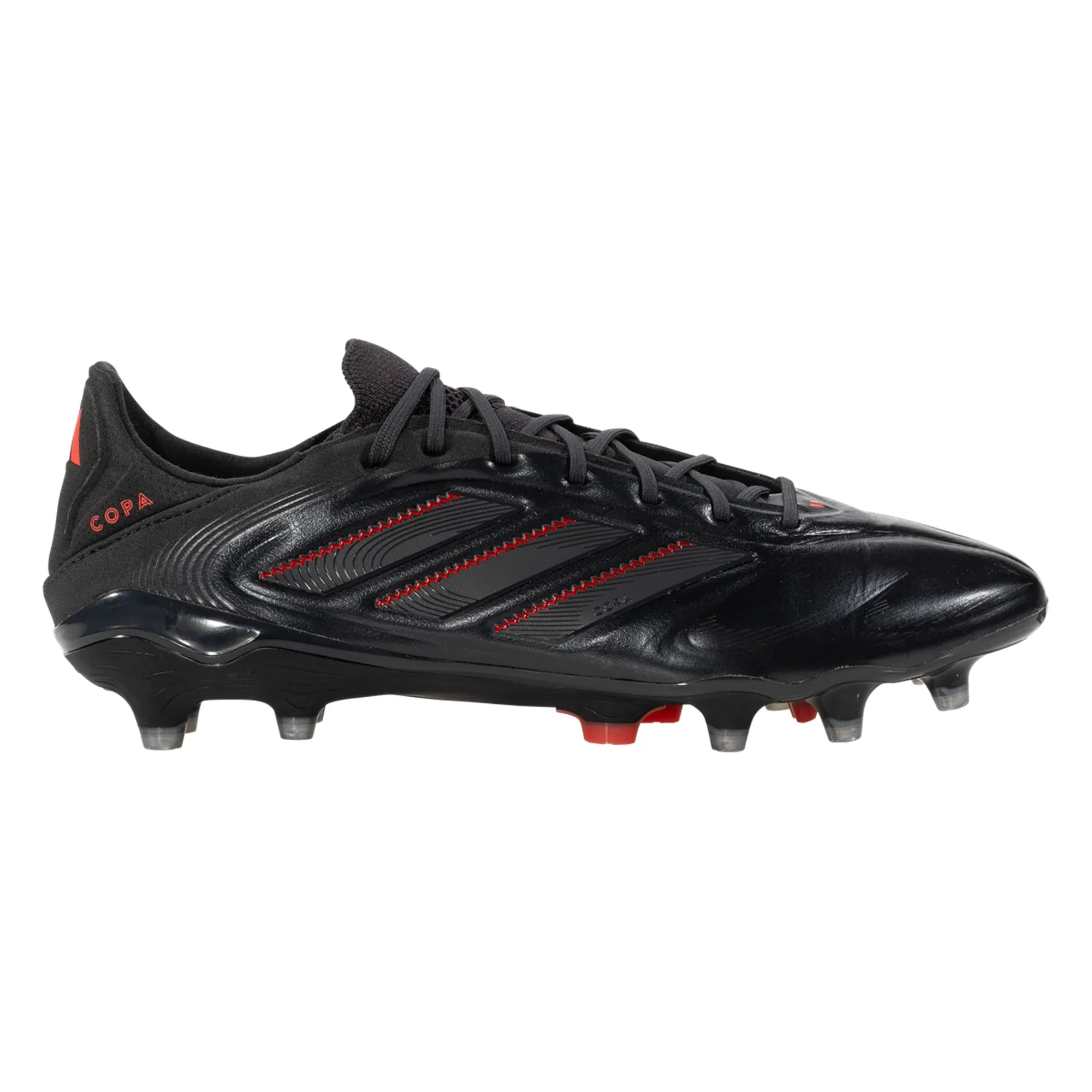Game Focus Wet Weather adidas Copa Pure III Elite FG Soccer Cleats (Black/Carbon/Lucid Red)