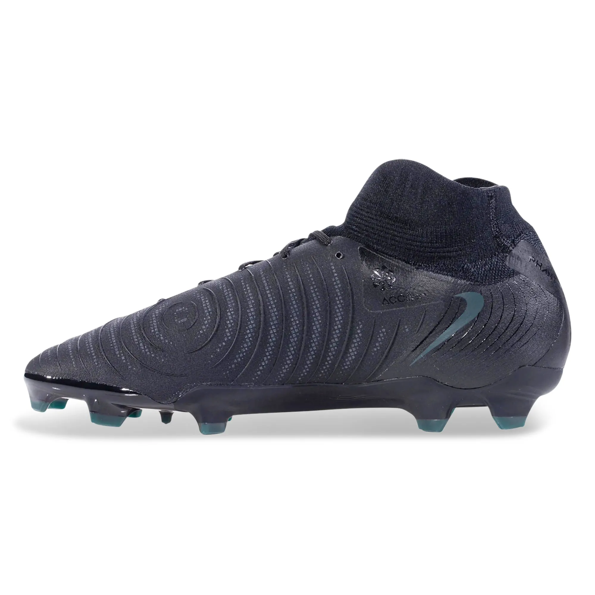 Nike Phantom Luna II Pro FG Soccer Cleats (Black/Deep Jungle) Push Strength